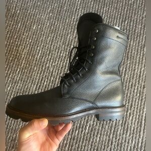 Black Leather Men's Boots